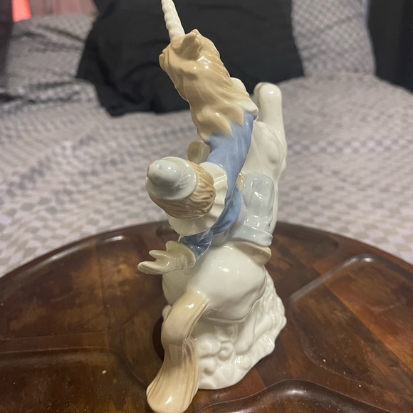 Vintage ARDALT (Lenwile China) Porcelain Unicorn w/Clown Figurine-Hand painted - Picture 5 of 13